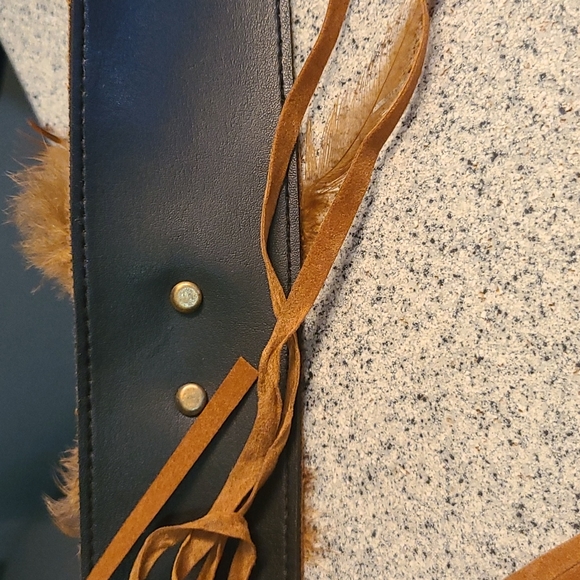 Snakeskin belt, tan,  OS - Picture 7 of 7